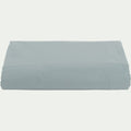 FLORE - Drap plat en percale de coton 270x300cm - bleu calaluna