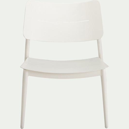 TOMA - Fauteuil de jardin en aluminium - blanc