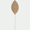HUESCA - Feuille tressée en jonc de mer et bambou - naturel 35x143cm