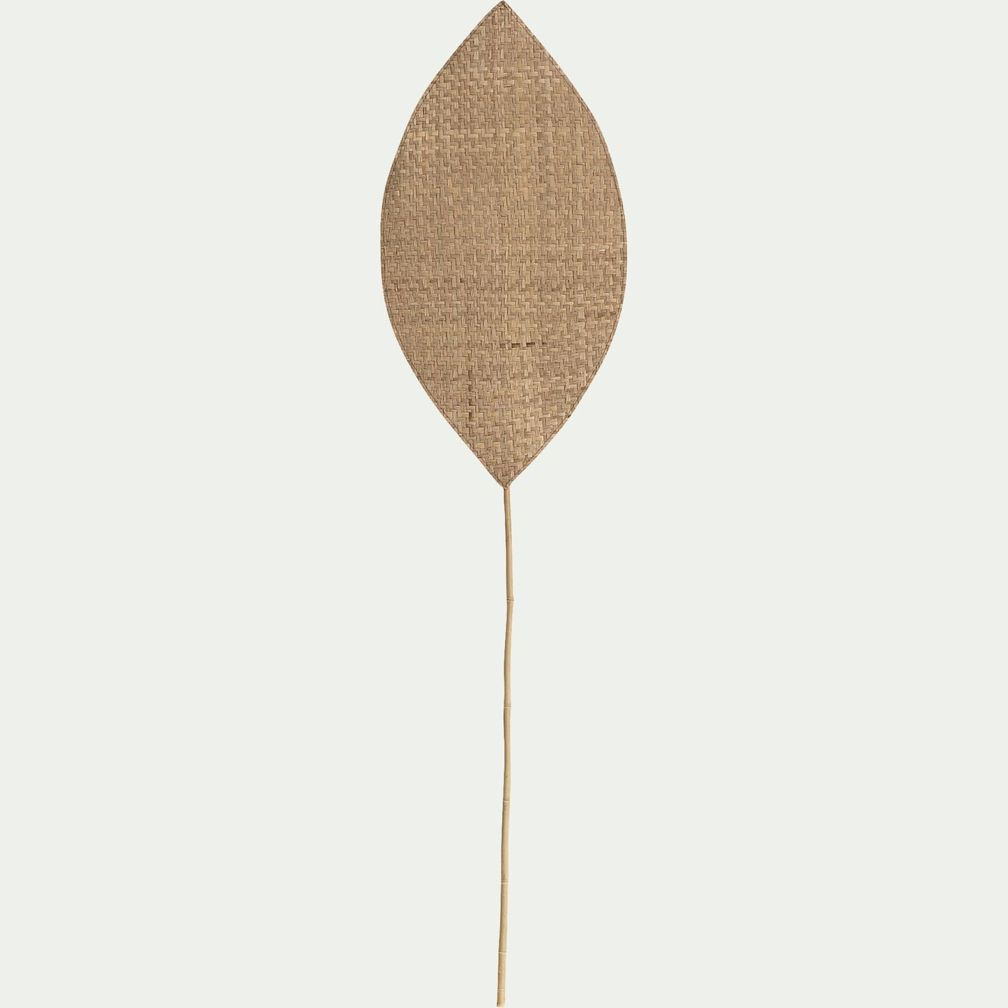 HUESCA - Feuille tressée en jonc de mer et bambou - naturel 35x143cm