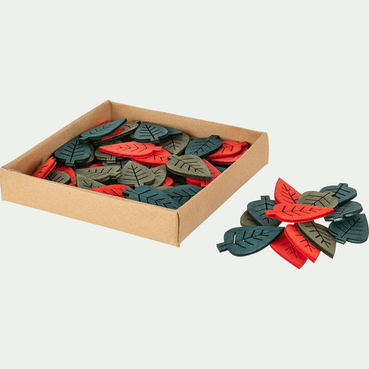 SIRICE - Boite de 20 feuilles déco - D12xP2,5cm multicolore