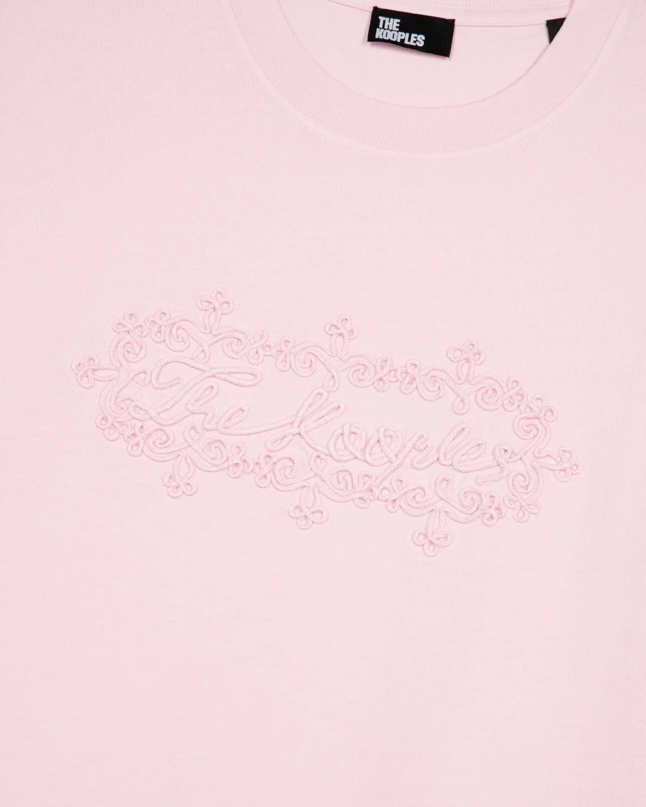 T-Shirt avec broderies rose pâle
