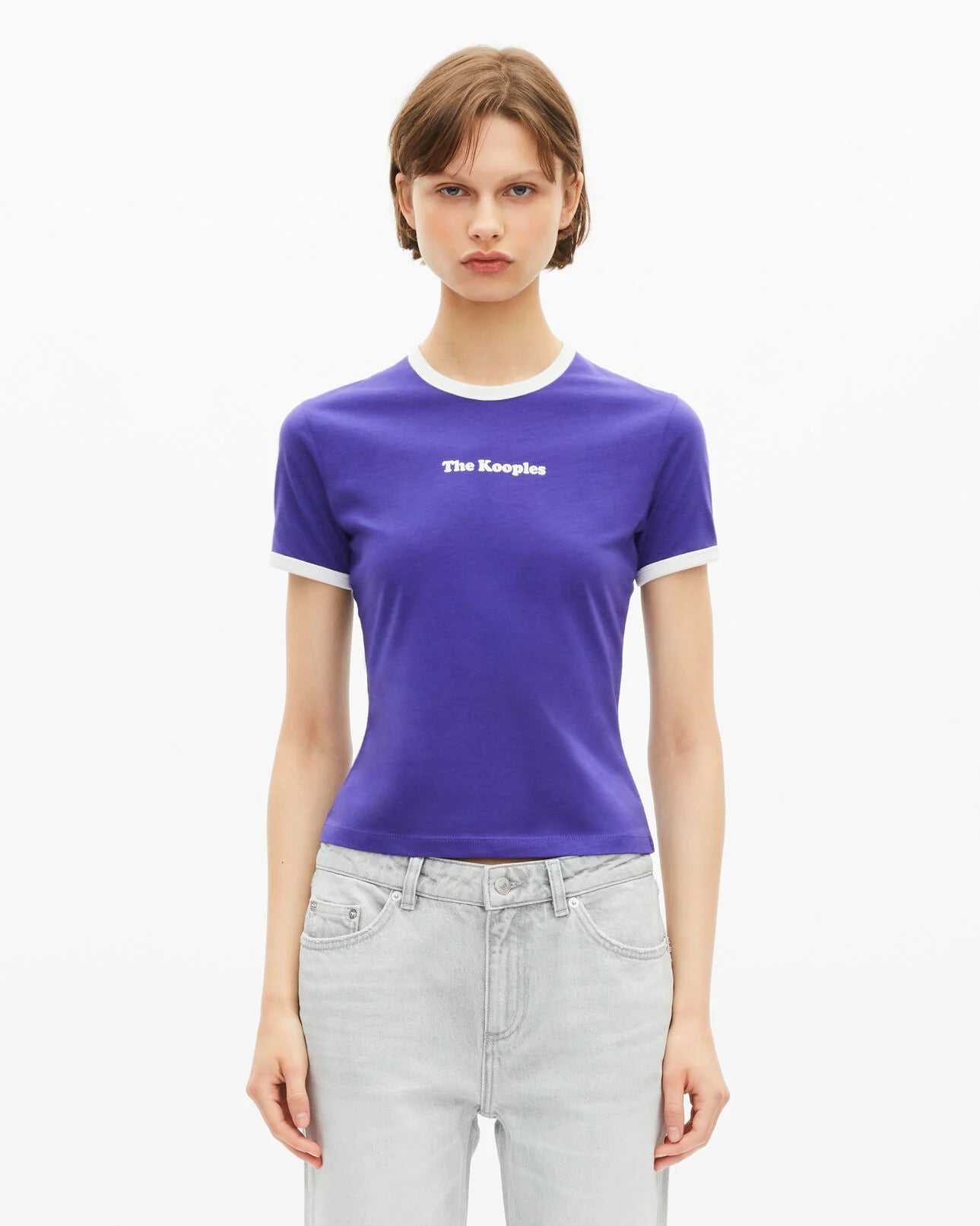 T-Shirt avec sérigraphie Violet