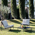 LANTA - Salon de jardin en aluminium - noir (2 places)
