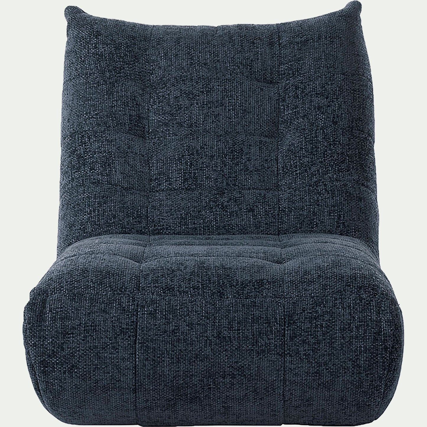 SCALO - Fauteuil en tissu chenille - bleu marine