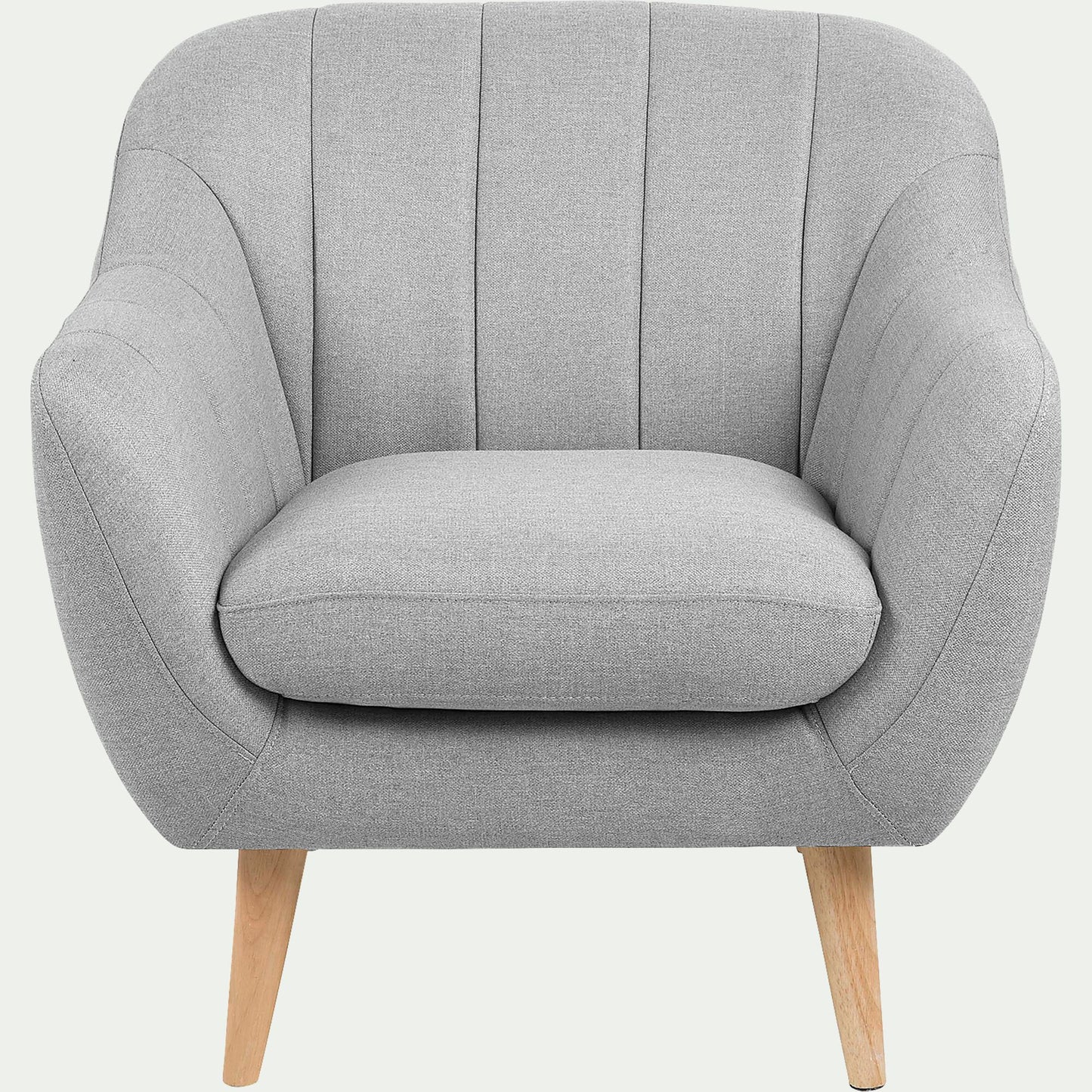 SHELL - Fauteuil en tissu - gris clair