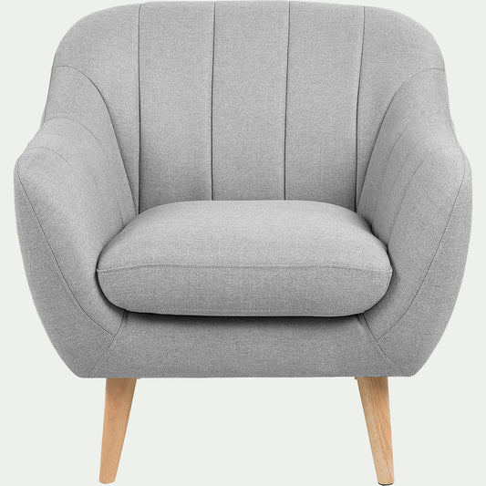 SHELL - Fauteuil en tissu - gris clair
