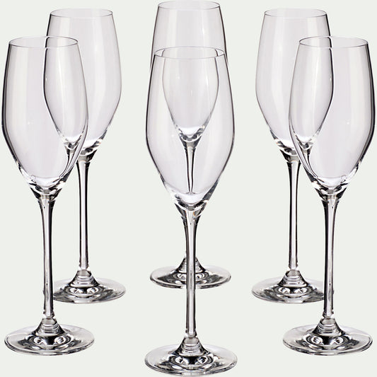 FAVOURITE - Flûte à champagne en cristallin 17cl - transparent