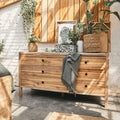 GAIA - Commode 6 tiroirs en acacia - bois clair