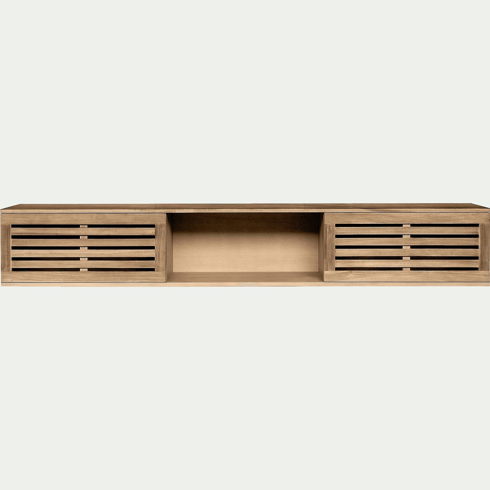 GAIA - Niches de rangement en acacia massif pour lit Gaia - bois clair