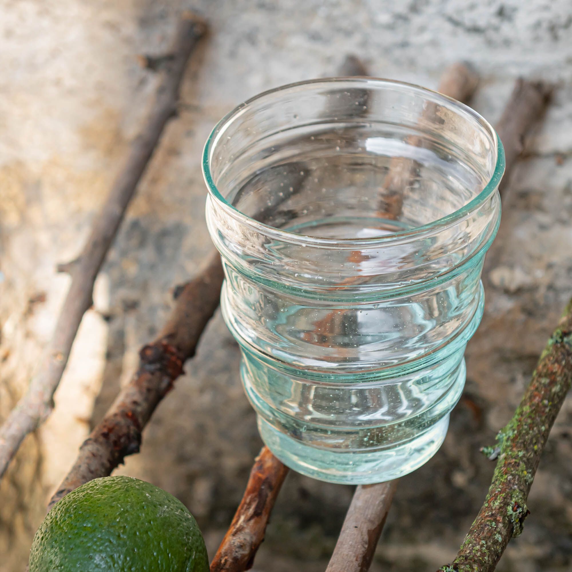 BELDI - Gobelet en verre recyclé 30cl - transparent