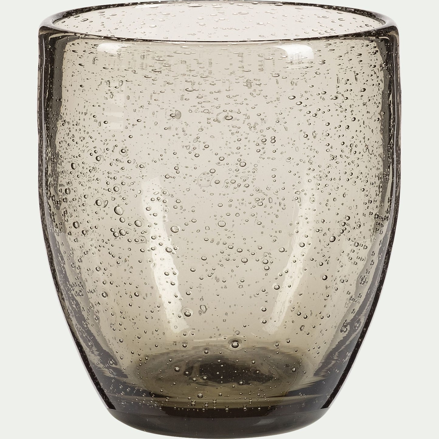 BULLA - Gobelet en verre bullé 35cl - gris