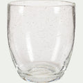 BULLA - Gobelet en verre bullé 35cl - transparent