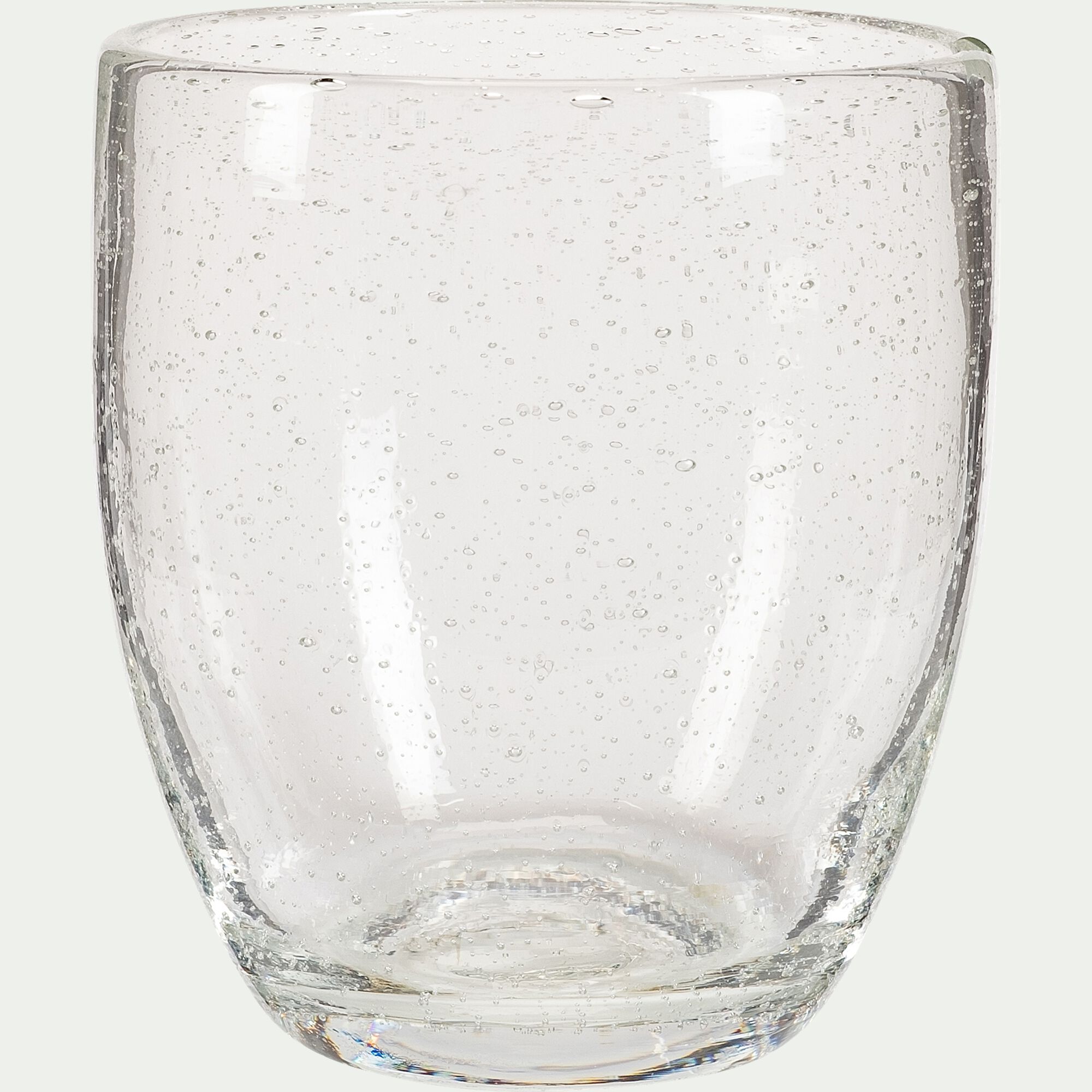 BULLA - Gobelet en verre bullé 35cl - transparent