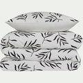 ALOYSE - Housse de couette 240x220cm et 2 taies d'oreiller 63x63cm en coton - motifs branches d'aloyse