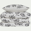 ALOYSE - Housse de couette 260X240cm et 2 taies d'oreiller 63x63cm en coton - motifs branches d'aloyse