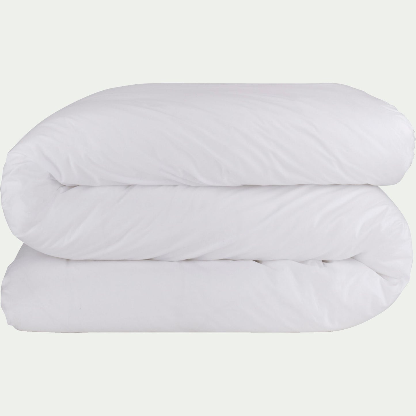 FLORE - Housse de couette en percale de coton 240x220cm - blanc