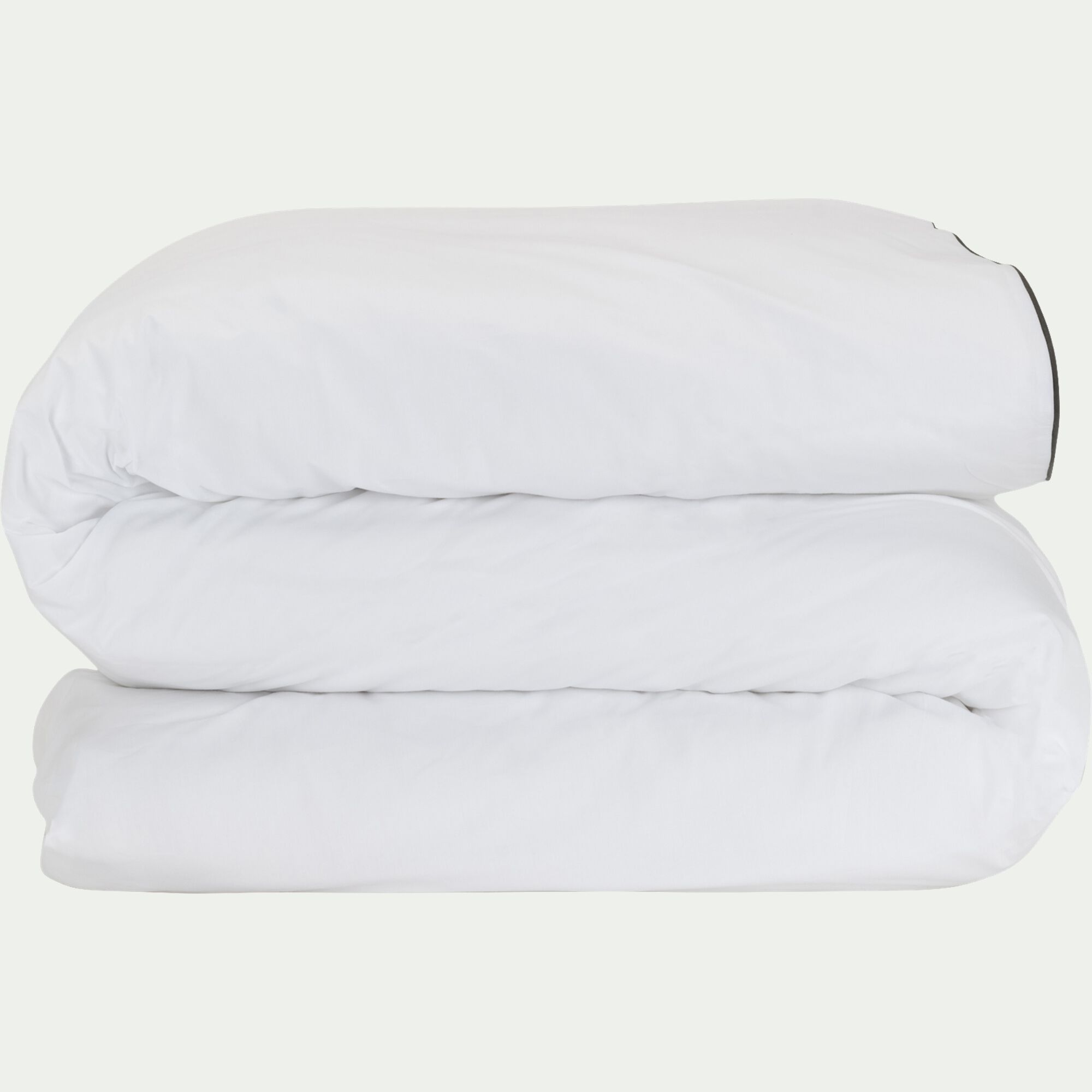BONSON - Housse de couette en percale de coton 240x220cm - blanc