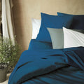 CALANQUES - Housse de couette en coton 240x220cm - bleu figuerolles