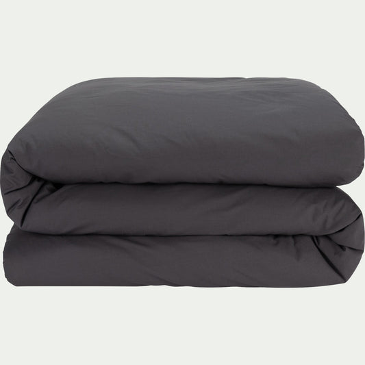 CALANQUES - Housse de couette en coton 240x220cm - gris ardoise
