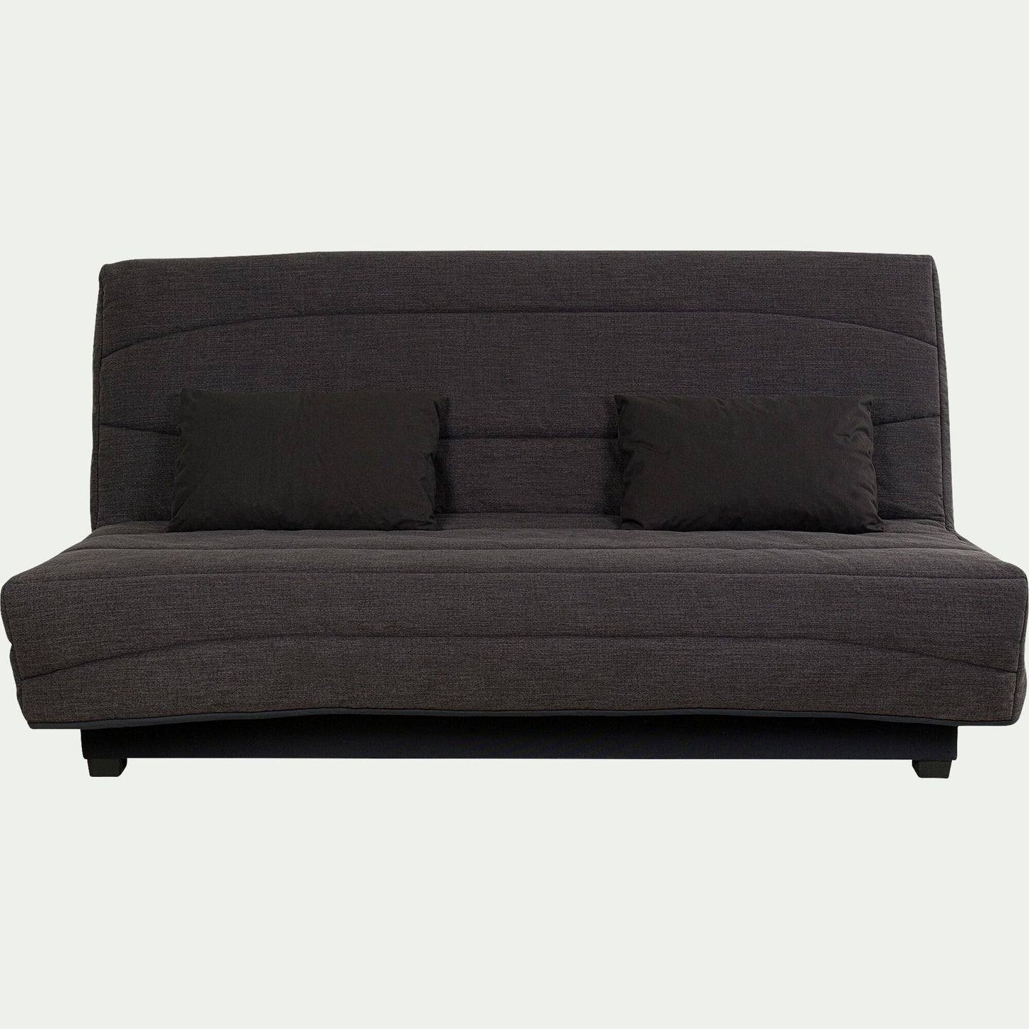 CAPEO - Housse pour clic-clac 130x190cm et 2 housses de coussin - gris anthracite