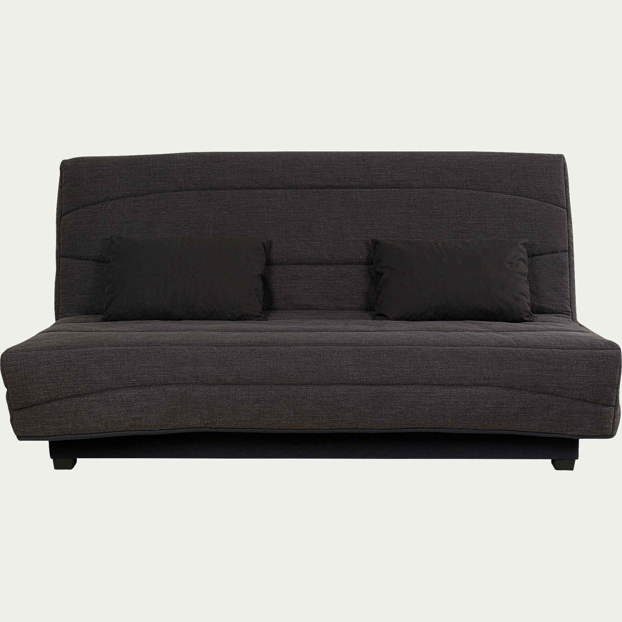 CAPEO - Housse pour clic-clac 130x190cm et 2 housses de coussin - gris anthracite