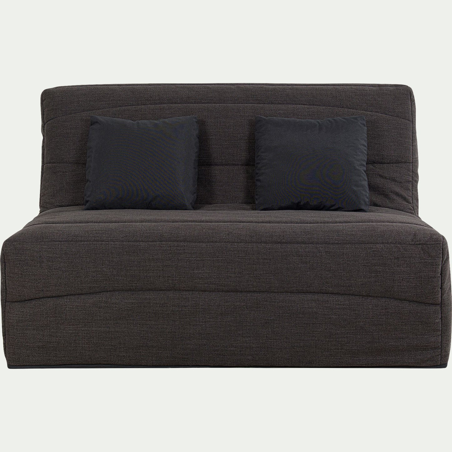 CAPEO - Housse pour canapé BZ et 2 housses de coussin 160x200cm - gris anthracite