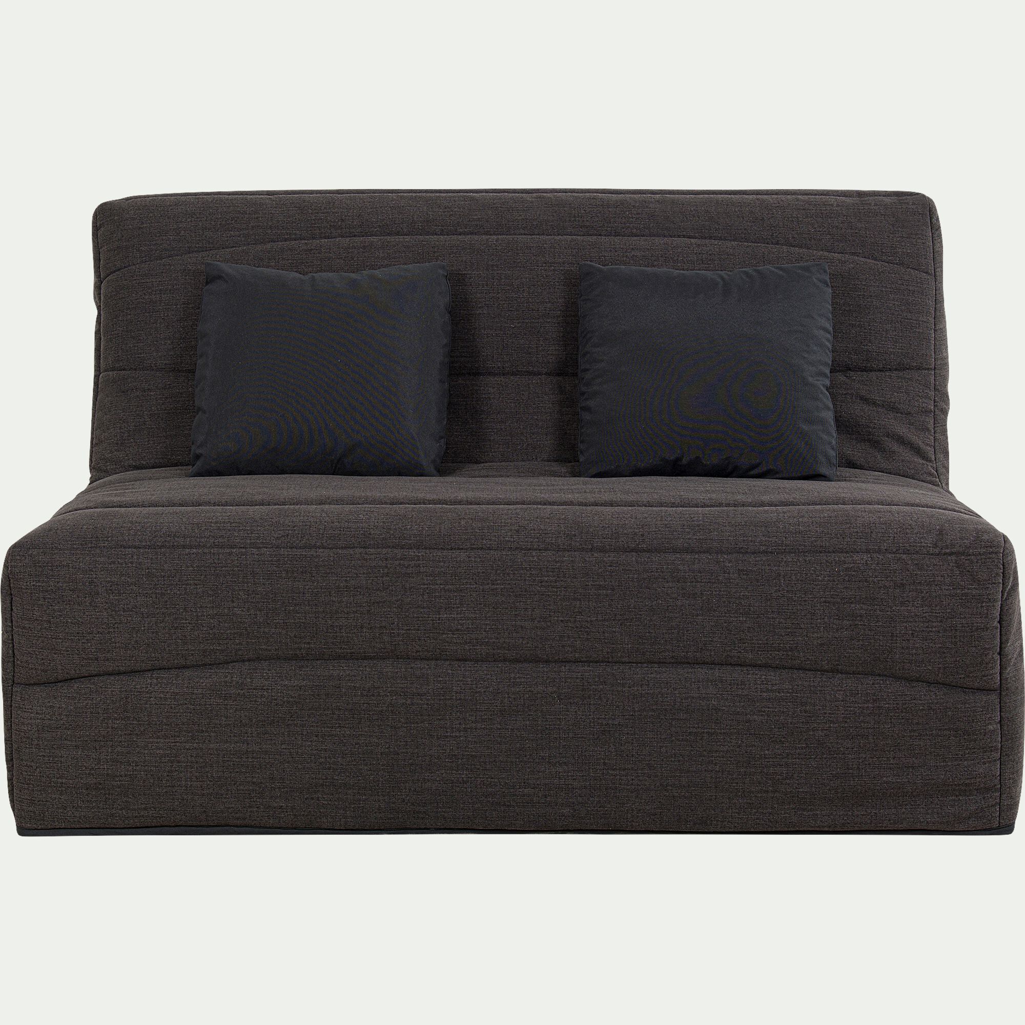 CAPEO - Housse pour canapé BZ et 2 housses de coussin 160x200cm - gris anthracite