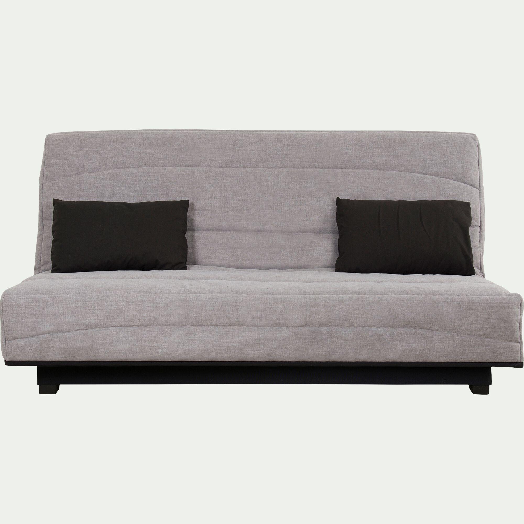 CAPEO - Housse pour canapé clic-clac et 2 housses de coussin 130x190cm - gris borie