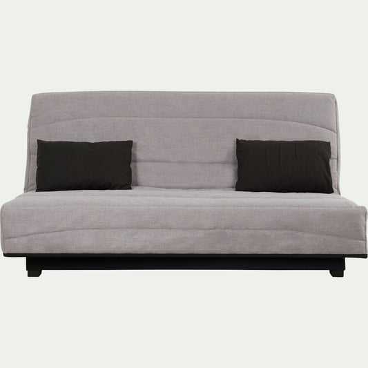 CAPEO - Housse pour canapé clic-clac et 2 housses de coussin 130x190cm - gris borie