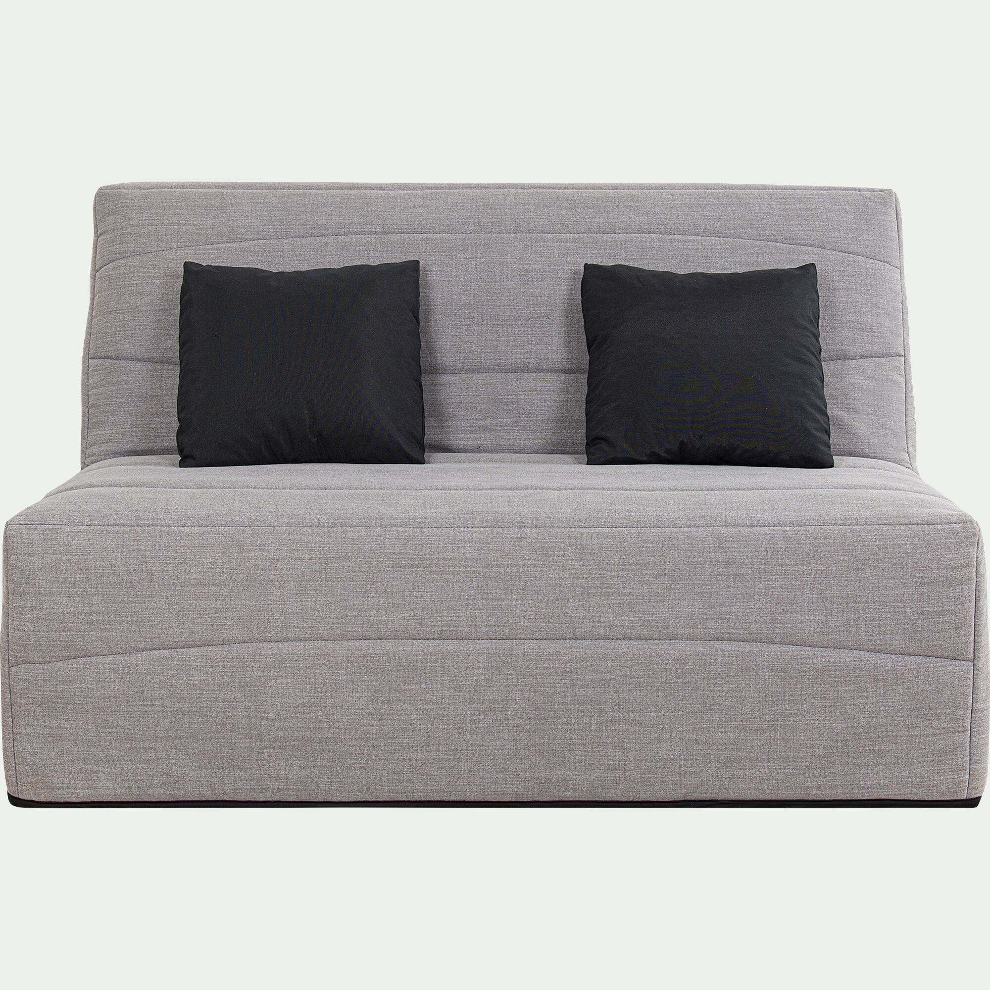 CAPEO - Housse pour canapé BZ et 2 housses de coussin 160x200cm - gris borie