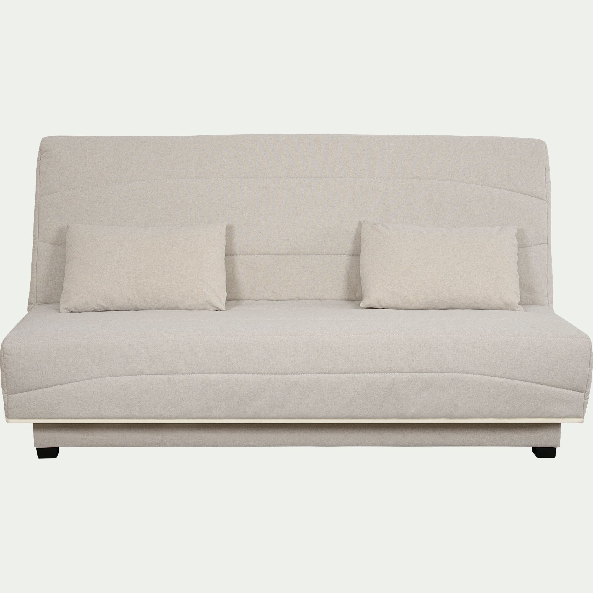 CAPEO - Housse pour clic-clac et 2 housses de coussin 130x190 cm - beige