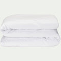 KISSOS - Housse de couette 260x240cm en percale de coton - blanc