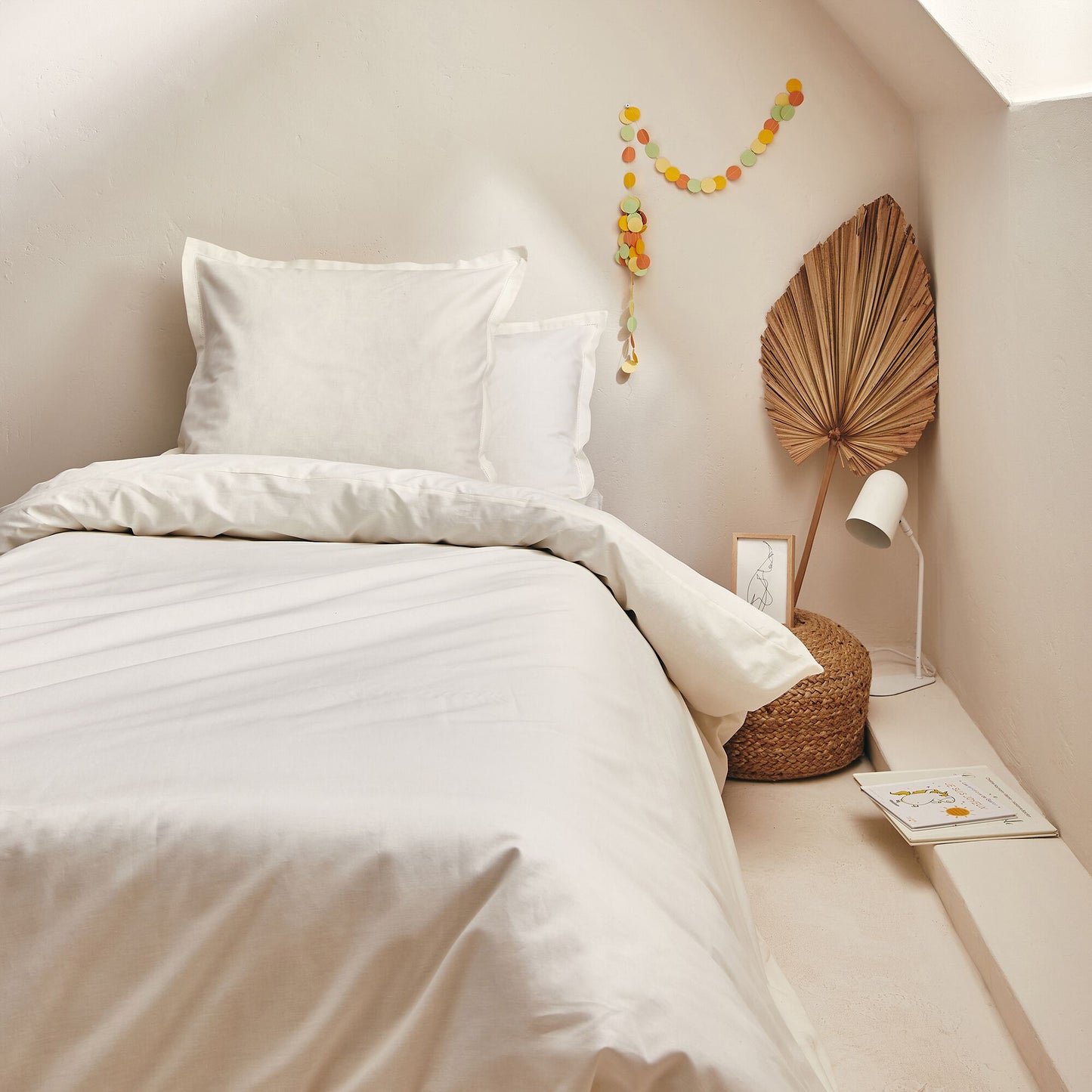 ORGANICA - Housse de couette en coton bio 140x200cm - blanc ventoux