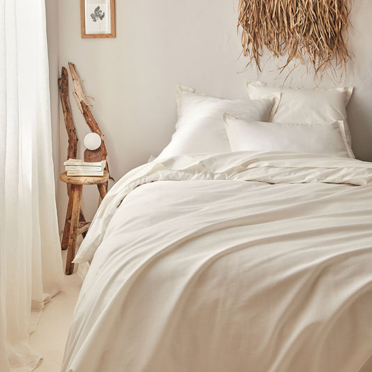 ORGANICA - Housse de couette en coton bio 260x240cm - blanc ventoux
