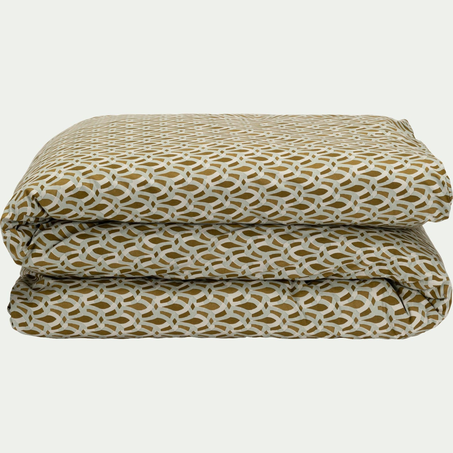QAR - Housse de couette en percale de coton 260x240cm - brun