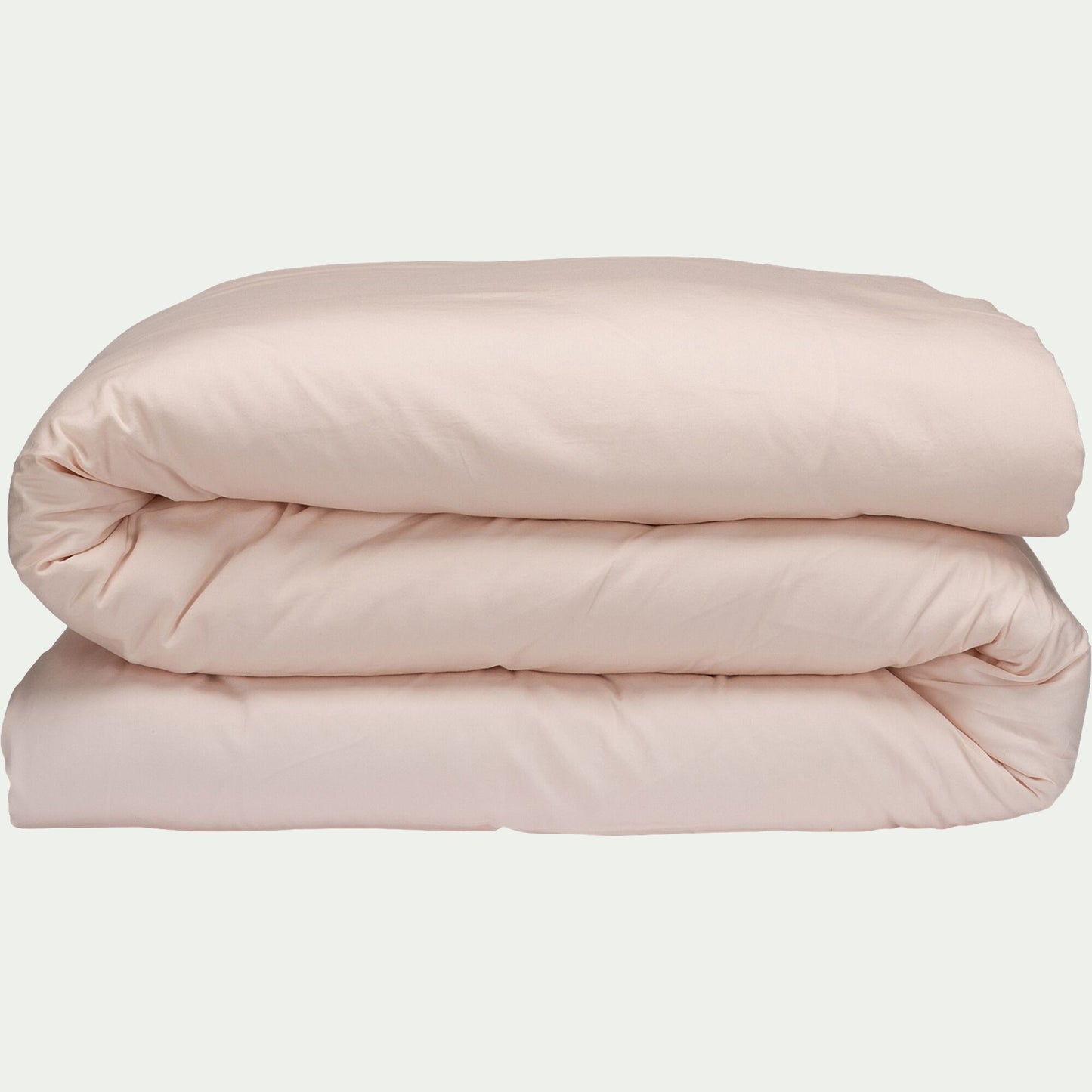 SATINE - Housse de couette en satin lavé 240x220cm - rose pétale