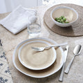 LEZARDI - Service de vaisselle en grès - beige alpilles