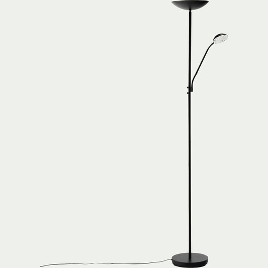 ZENITH - Lampadaire électrifié droit en acier H180cm - noir