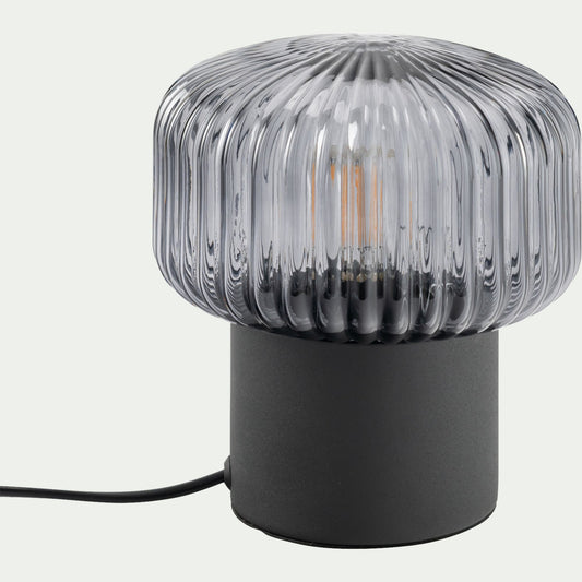 JANY - Lampe à poser en verre D16cm - noir
