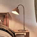 JUSTINE - Lampe à poser électrifiée en métal et jonc de mer H68cm - doré