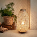 FANY - Lampe de sol électrifiée en bambou D22cm - naturel