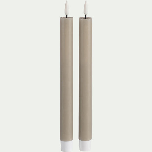 ARLANO - Chandelles à LED - taupe