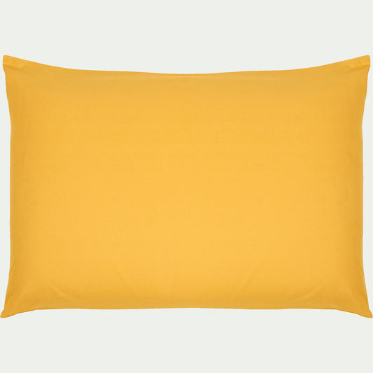 CALANQUES - Lot de 2 taies d'oreiller en coton - jaune genet 50x70cm