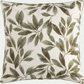 ALLORO - Lot de 2 taies d'oreiller motif végétal en coton 65x65cm - vert
