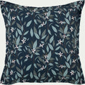 AZALEE - Lot de 2 taies d'oreiller fleurs d'oranger en percale de coton 63x63cm - bleu