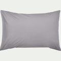 CALANQUES - Lot de 2 taies d'oreiller en coton - gris restanque 50x70cm