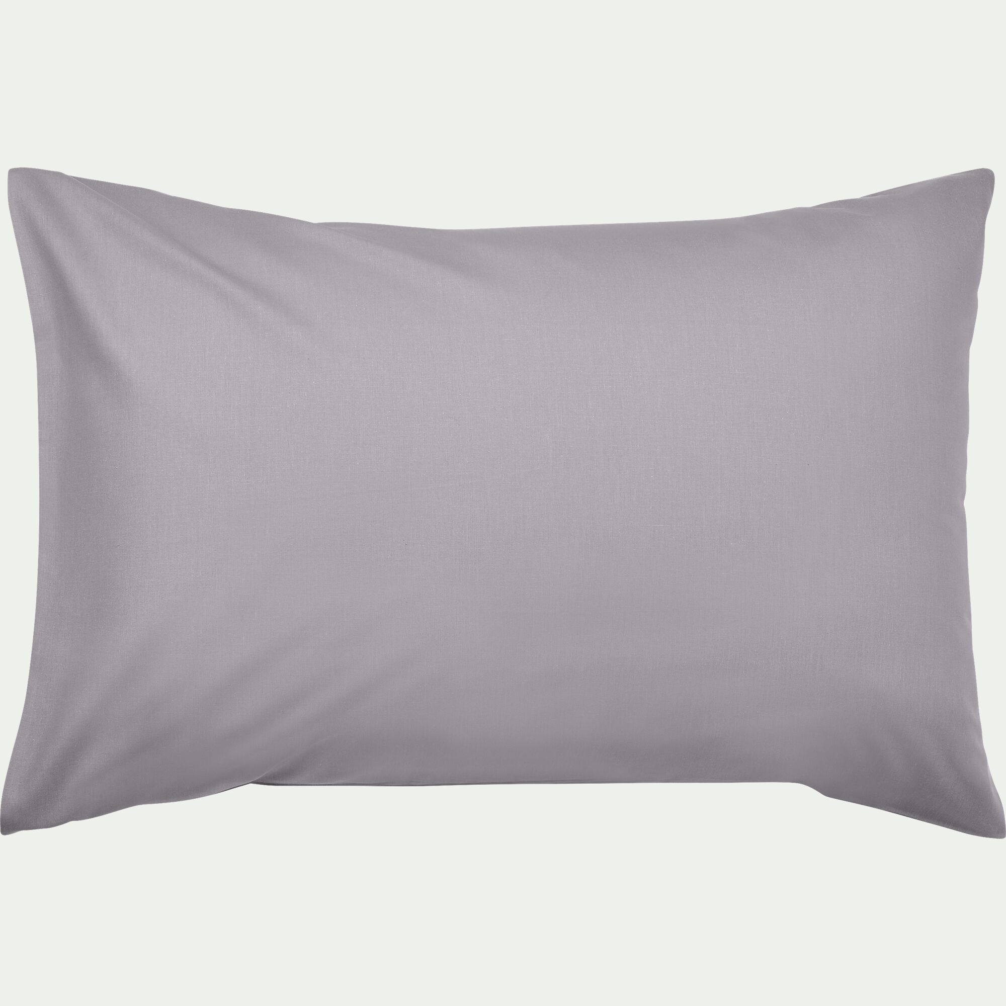 CALANQUES - Lot de 2 taies d'oreiller en coton - gris restanque 50x70cm