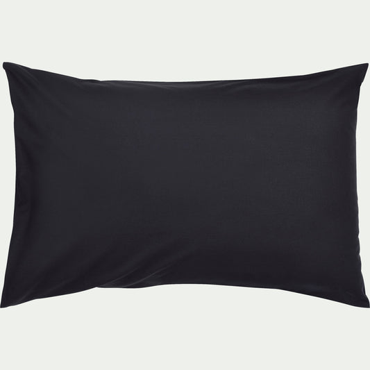 CALANQUES - Lot de 2 taies d'oreiller en coton - gris calabrun 50x70cm