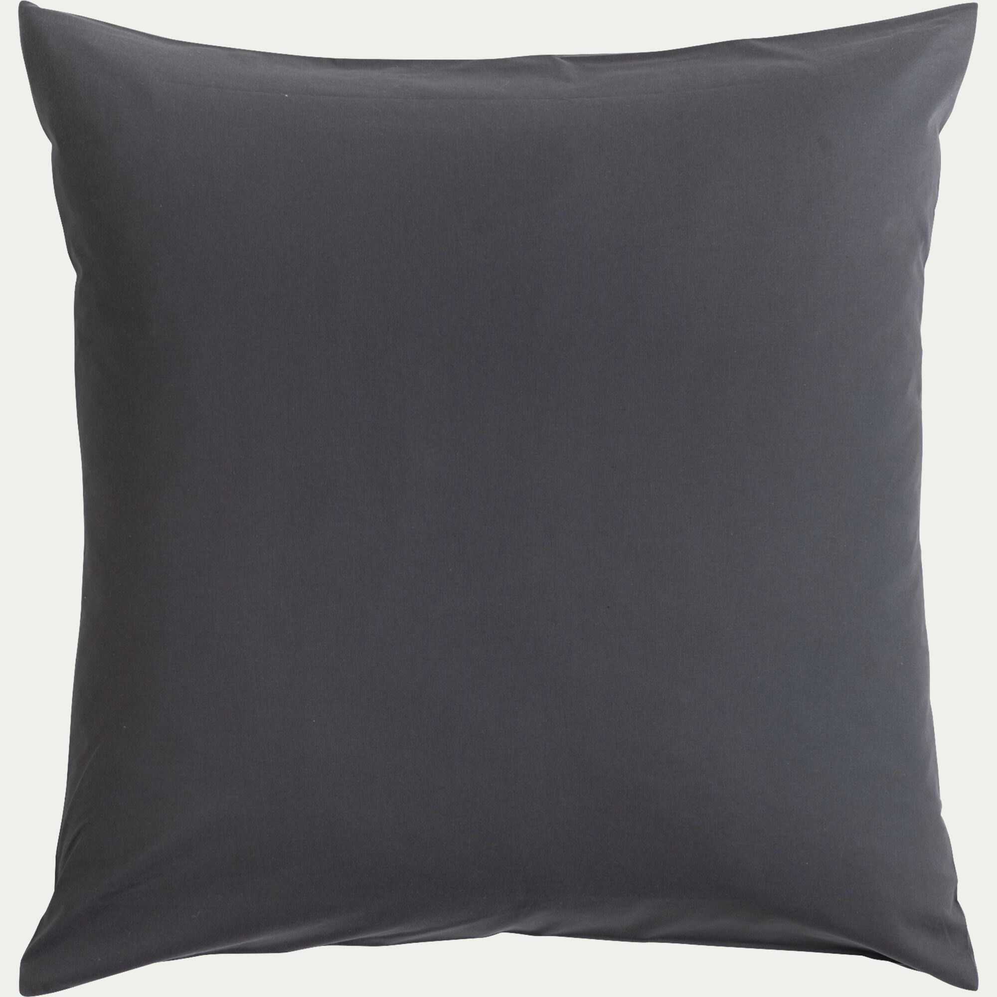 CALANQUES - Lot de 2 taies d'oreiller en coton - gris ardoise 65x65cm